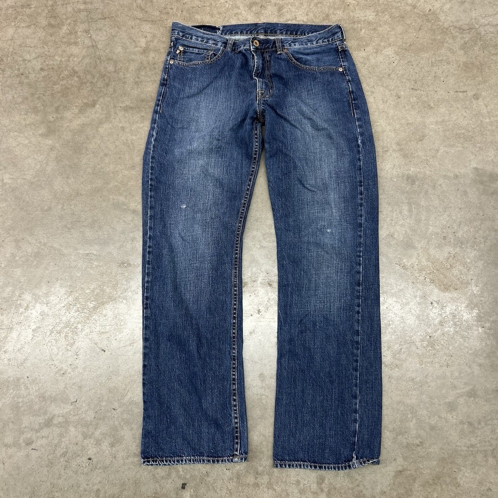 Ralph‎ Lauren Polo Men's Mercer Straight Fit Demin Blue Jeans Mens 34x32